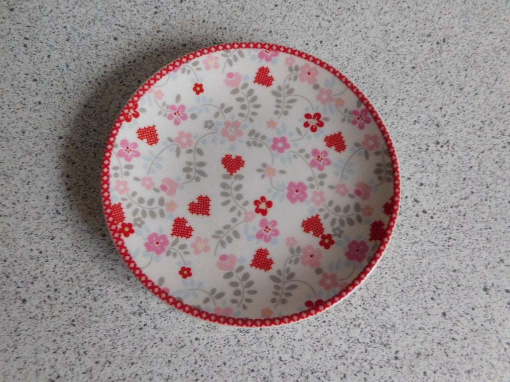 Hartelust Yvon Jaspers bordje - 11 cm, Overige merken, Keramiek, Landelijk/Boerenbont, Ophalen of Verzenden