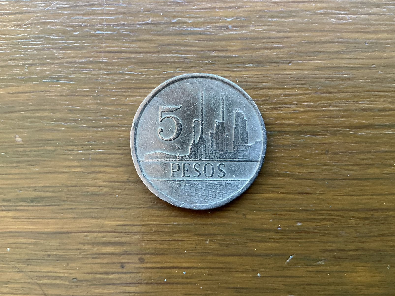 Munt Colombia 5 pesos 1981, Ophalen of Verzenden, Zuid-Amerika, Losse munt