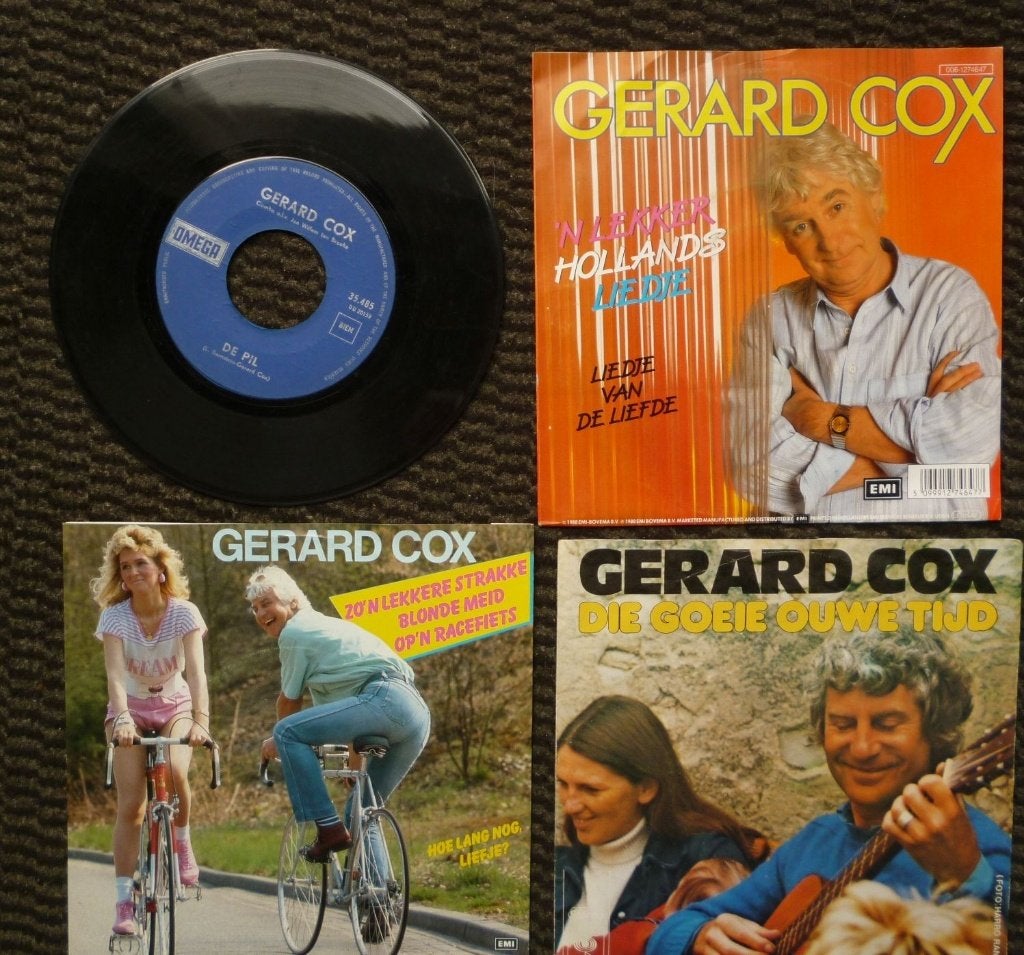 4x Singletjes 45 toeren van GERARD COX, Cd's en Dvd's, Gebruikt, 7 inch, Ophalen of Verzenden, Overige typen