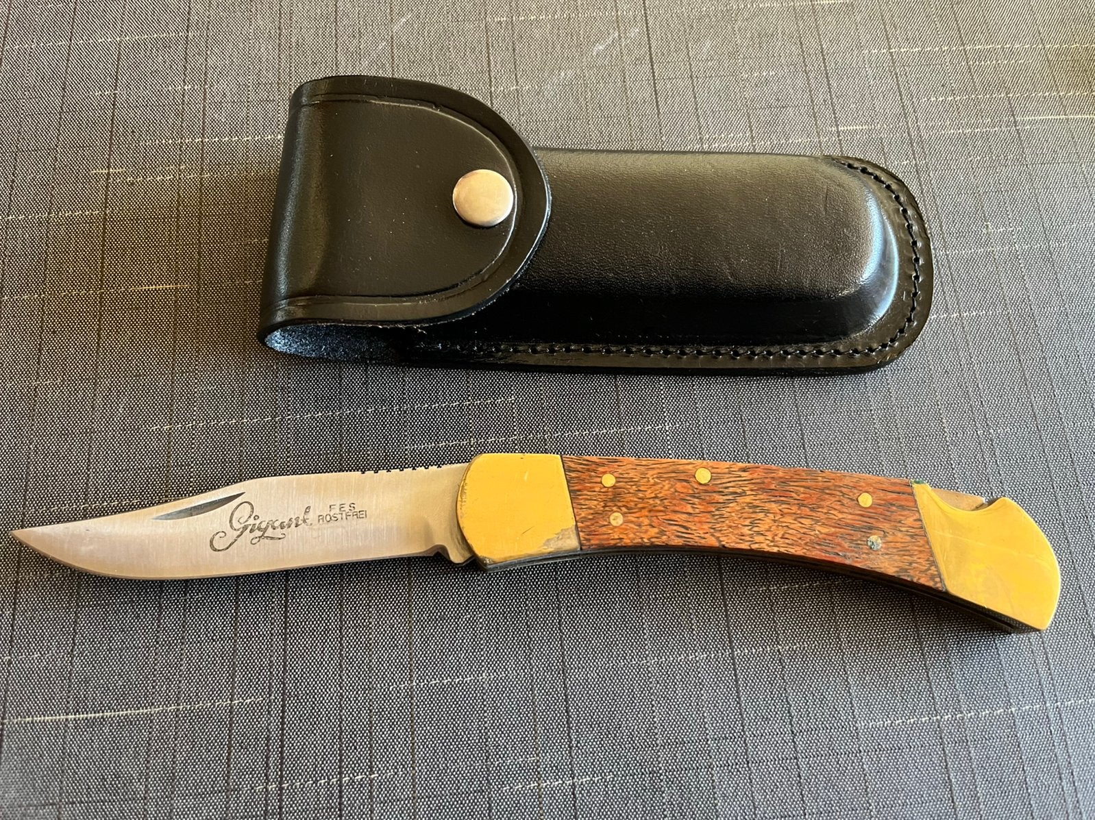 Vintage folding hunter knife/zakmes/jacht mes, Ophalen of Verzenden