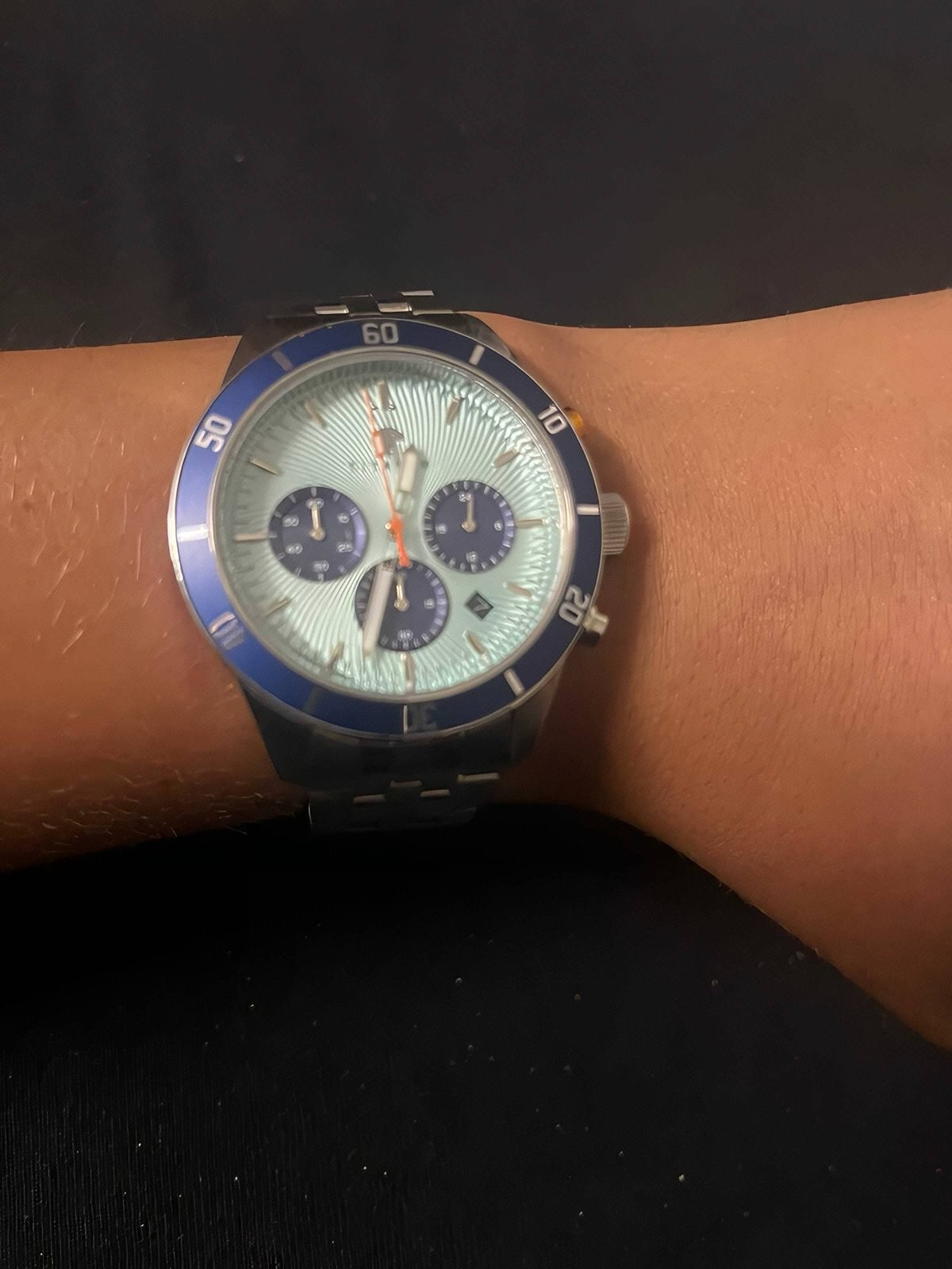 Titanio Agrippa SB003 Chronograaf Herenhorloge - Zilver/Blau, Sieraden, Tassen en Uiterlijk, Horloges | Heren, Overige merken