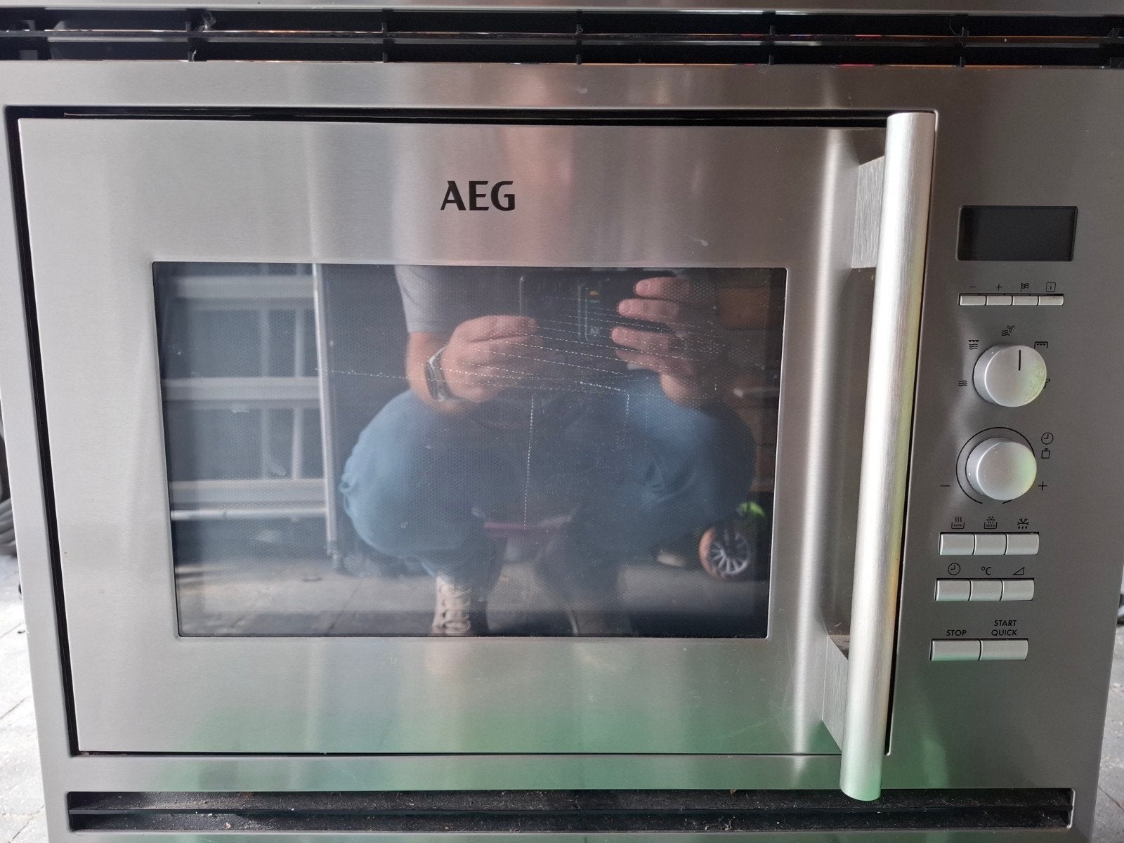 AEG MCC4061E-M inbouw combimagnetron/combi-oven in RVS, Ophalen