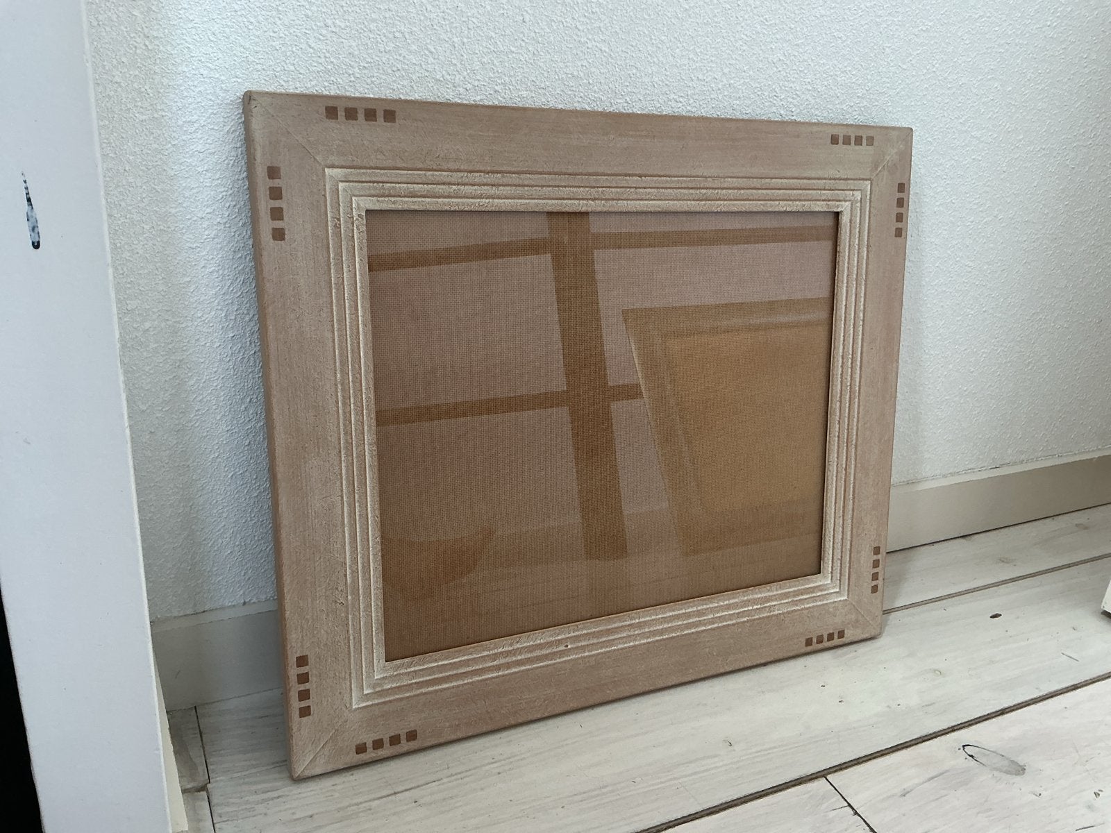 Oud roze fotolijst 56x66 cm voor foto 40x50 cm, Ophalen, Gebruikt, Roze, Fotolijst