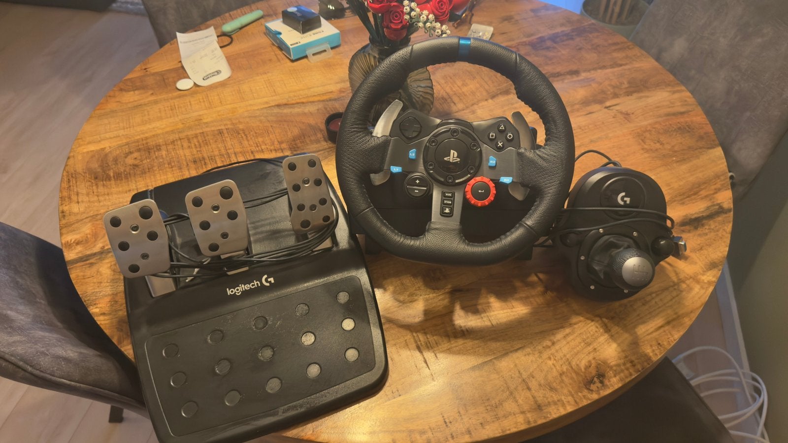 Logitech G29 + Shifter nieuwstaat, Computers en Software, Ophalen, Zo goed als nieuw