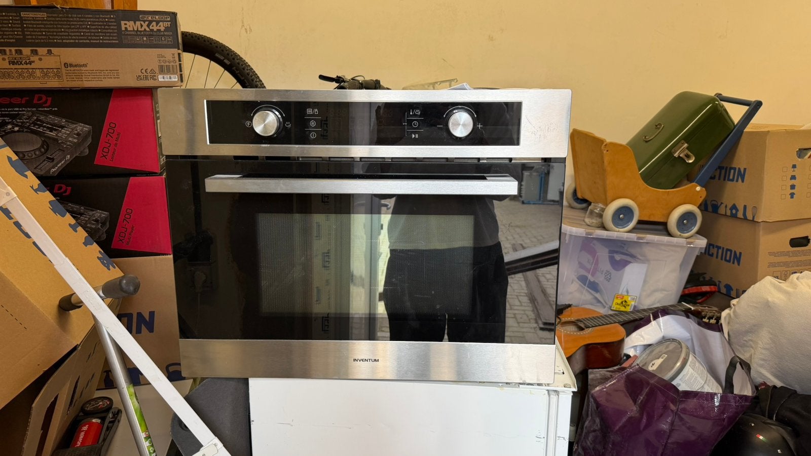 Inventum inbouw combi oven magnetron, Ophalen, Zo goed als nieuw