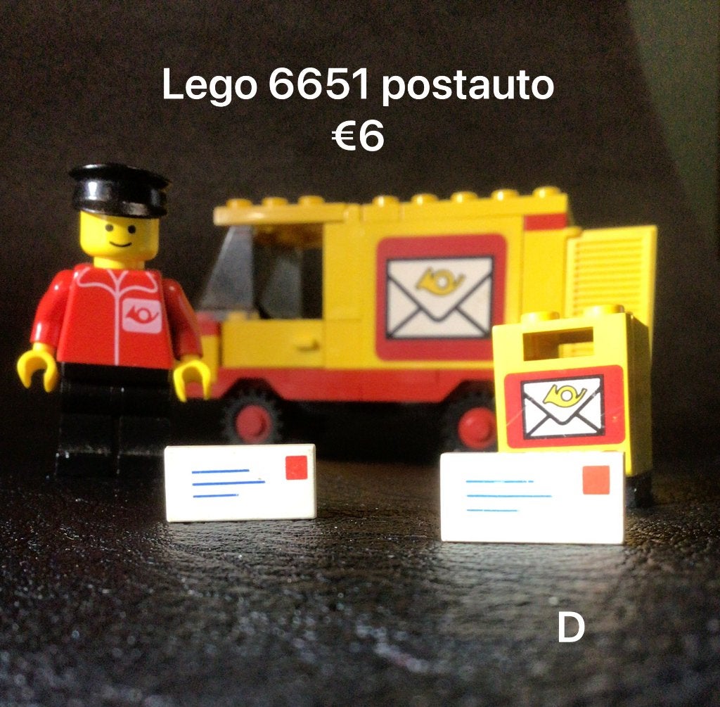 Lego 6651 Postauto met minifiguur en accessoires, Lego, Compleet, Ophalen of Verzenden, Complete set