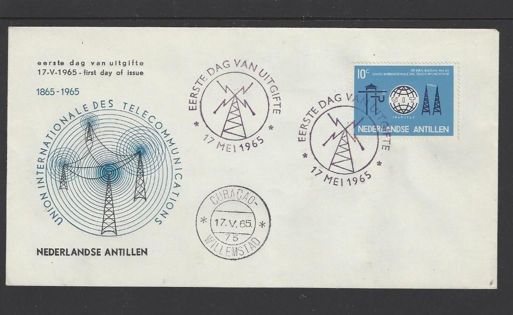 Nederlandse Antillen, FDC E35 (NVPH 354), Postzegels en Munten, Postzegels | Eerstedagenveloppen, Verzenden, Onbeschreven, Nederland