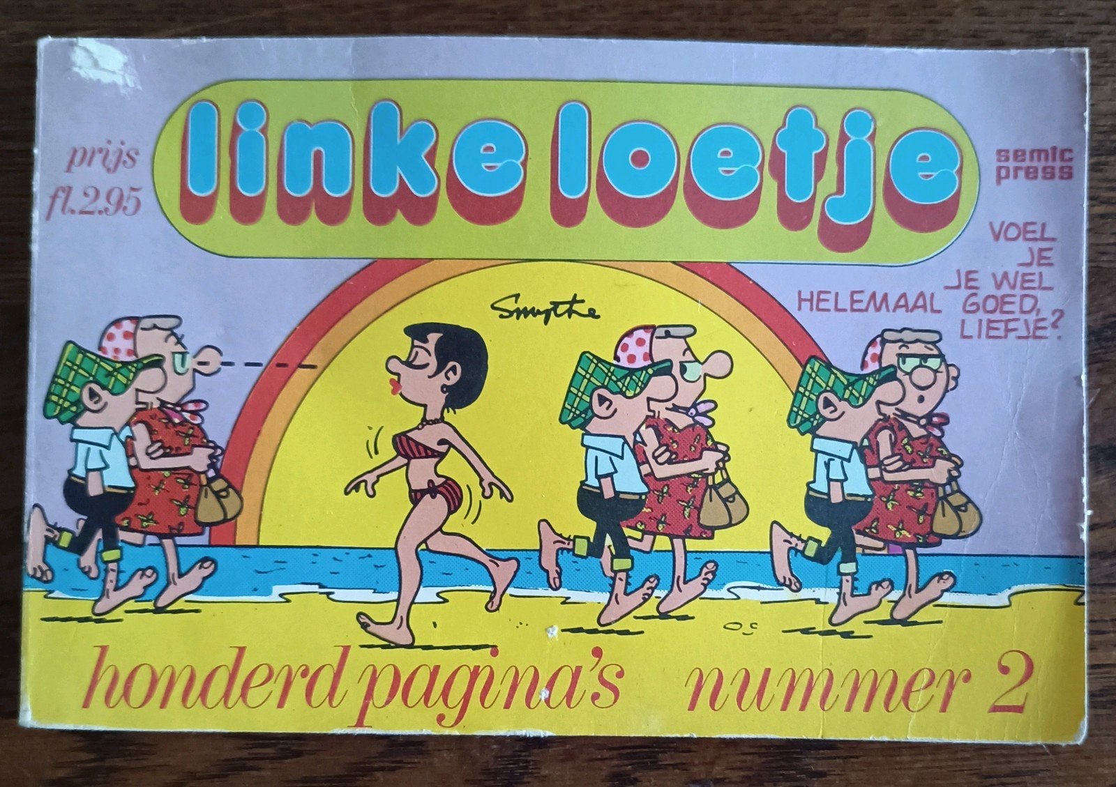 Linke Loetje nummer 2 - Andy Capp stripboek uit 1972, Gelezen, Ophalen of Verzenden, Reg Smythe, Eén stripboek