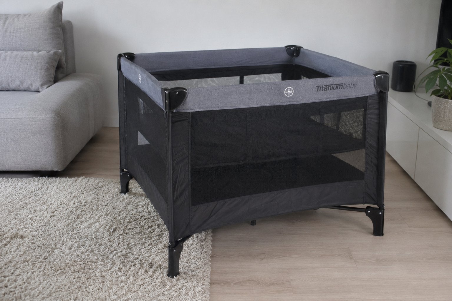 Opvouwbare Box/camping bed - babydump, Ophalen, Zo goed als nieuw, Rond
