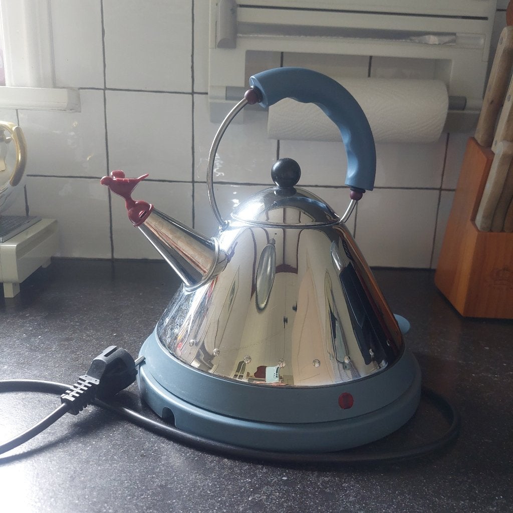 alessi waterkoker electrisch Michael Graves, 1 tot 2 liter, Ophalen of Verzenden, Gebruikt