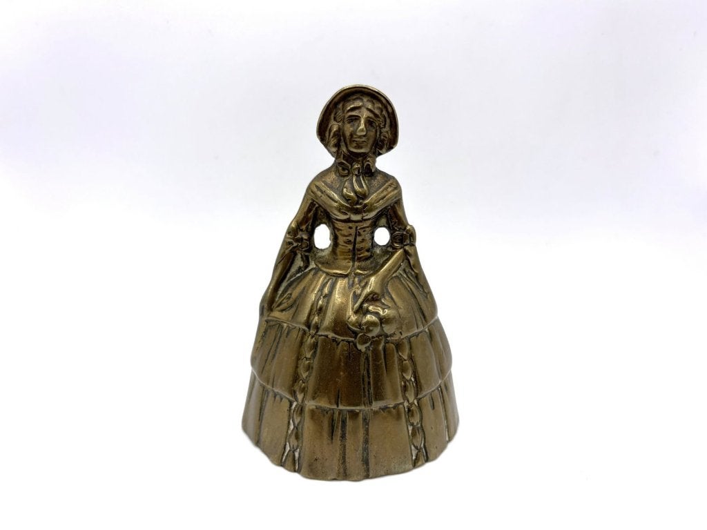 Messing tafelbel van dame, Verzenden
