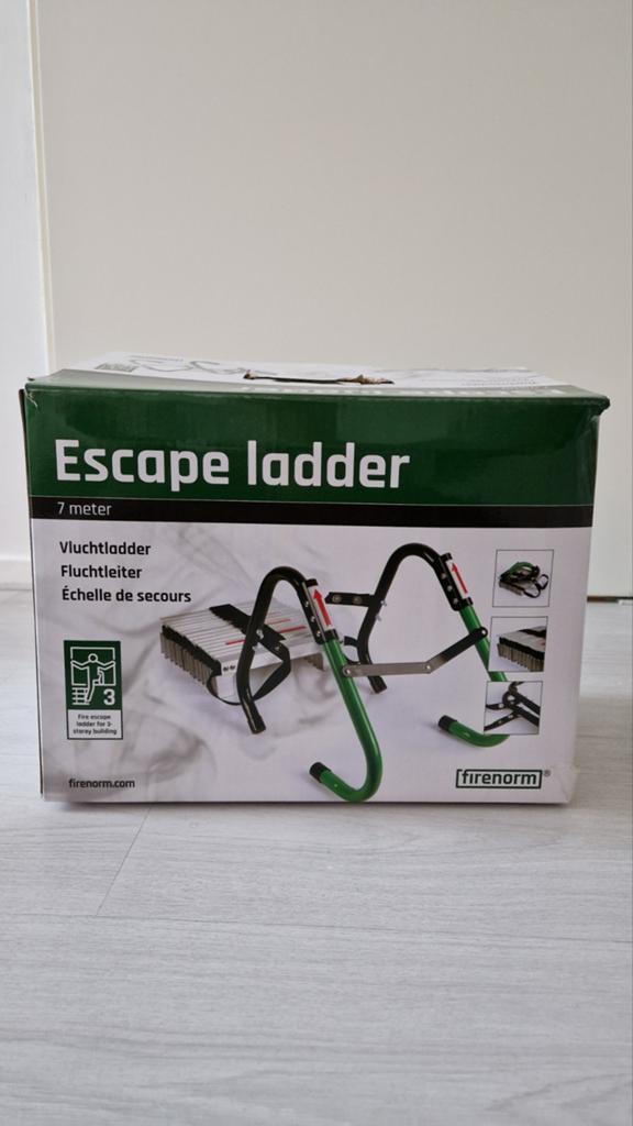 Nieuwe Firenorm vluchtladder 7 meter - Noodladder, Ophalen, Nieuw, Ladder, Opvouwbaar of Inschuifbaar