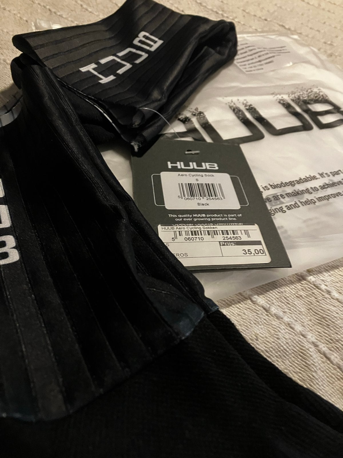 Huub Aero Sokken - 2 paar - Maat 36-40, Kleding | Heren, Sokken en Kousen, Nieuw, Overige maten, Zwart, Ophalen of Verzenden