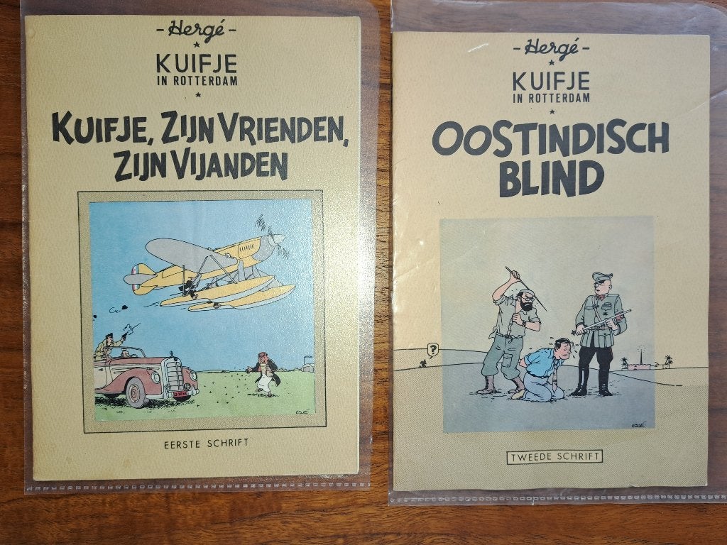 Kuifje - bord 2001 en unieke boekjes 1977 voor verzamelaars, Ophalen of Verzenden, Kuifje, Zo goed als nieuw, Overige typen