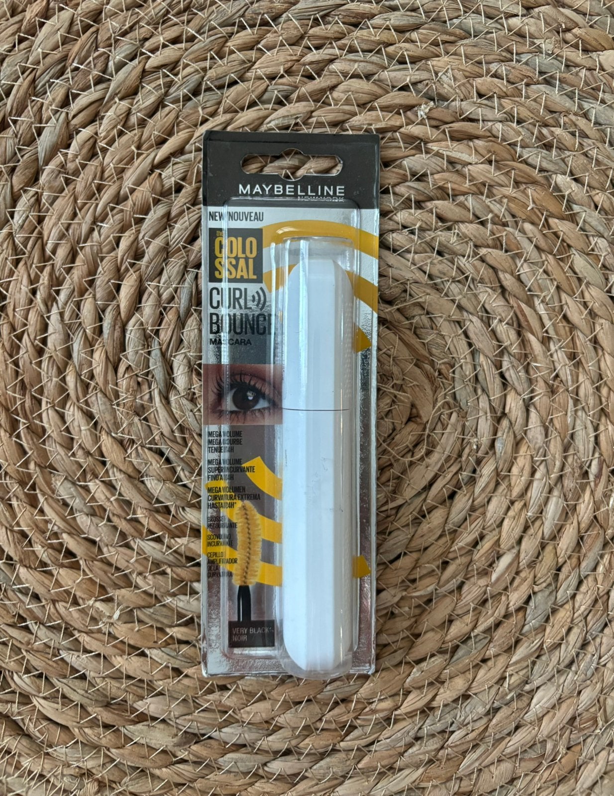 Maybelline New York Colossal Curl Bounce Mega Volume Mascara, Ogen, Zwart, Nieuw, Ophalen of Verzenden