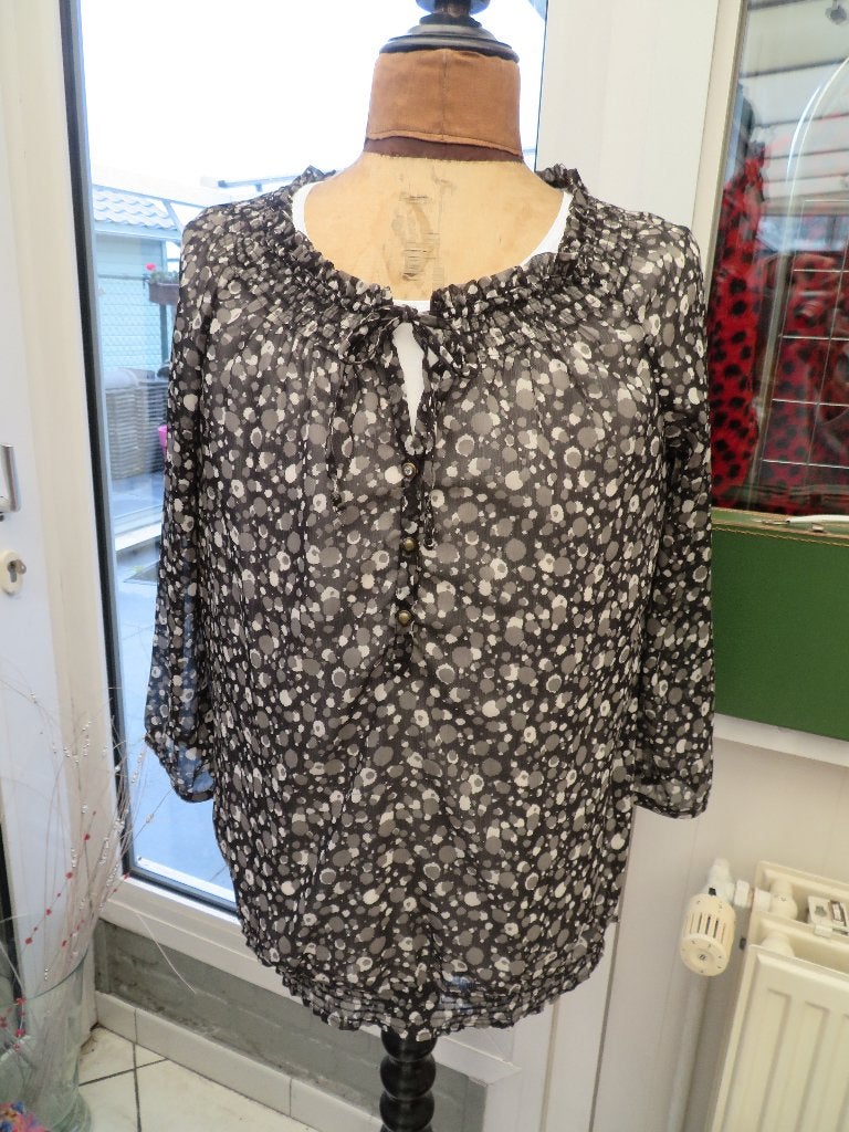 Dames blouse, Maat 38/40 (M), Zwart, Ophalen of Verzenden, Zo goed als nieuw