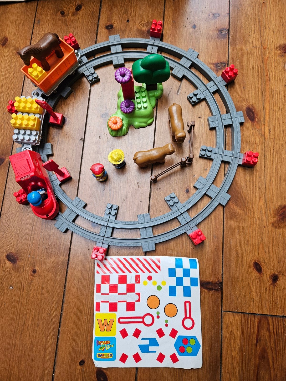 2 mooie Abrick set (Noah Ark en boerderij trein), Ophalen of Verzenden, Gebruikt, Abrick