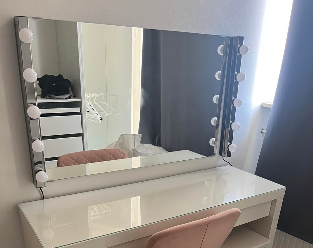 Ikea Musik wandlampen en spiegel, Ophalen, Zo goed als nieuw