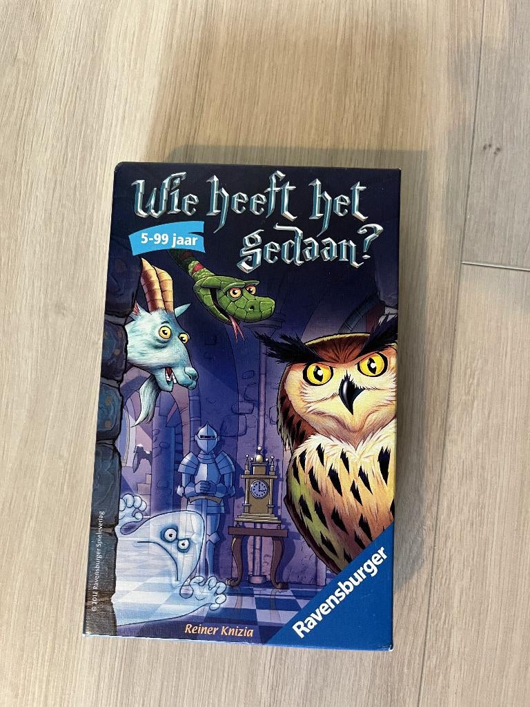 Wie heeft het gedaan spel, Hobby en Vrije tijd, Gezelschapsspellen | Bordspellen, Drie of vier spelers, Ophalen of Verzenden, Gebruikt