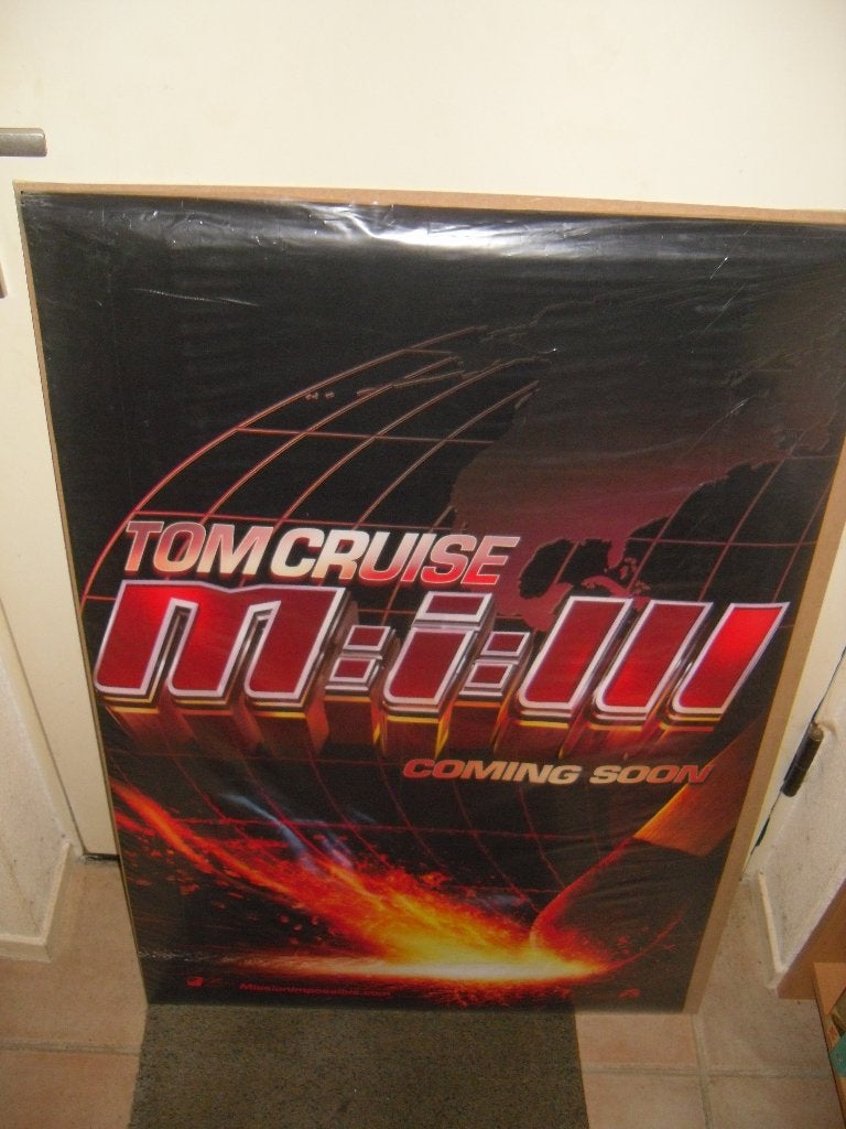 Mission Impossible 3 Filmposter, Ophalen, Gebruikt, A4 of kleiner, Film en Tv