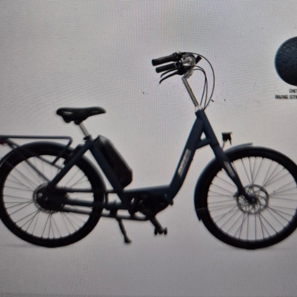 Azor E-bike Mattblauw, framehoogte 49 cm, Overige merken, Ophalen of Verzenden, Zo goed als nieuw, 47 tot 51 cm