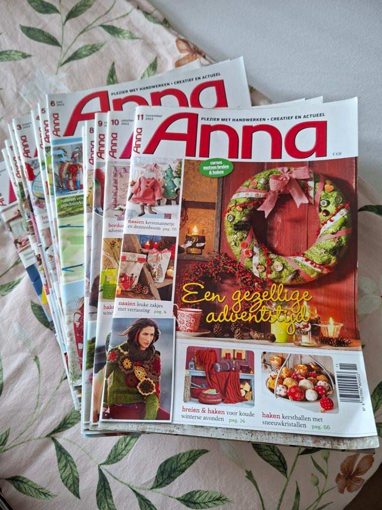 Tijdschriften Anna - Plezier met handwerken (2013), Ophalen, Gelezen, Overige typen