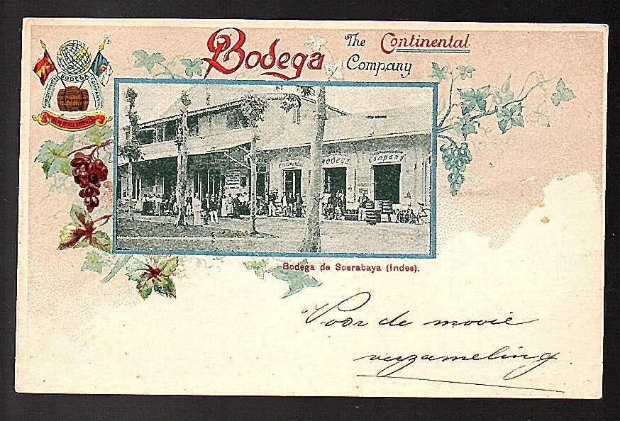 Ned Indië Very early card Bodega The Company Continental, Ophalen of Verzenden, Voor 1920, Buiten Europa
