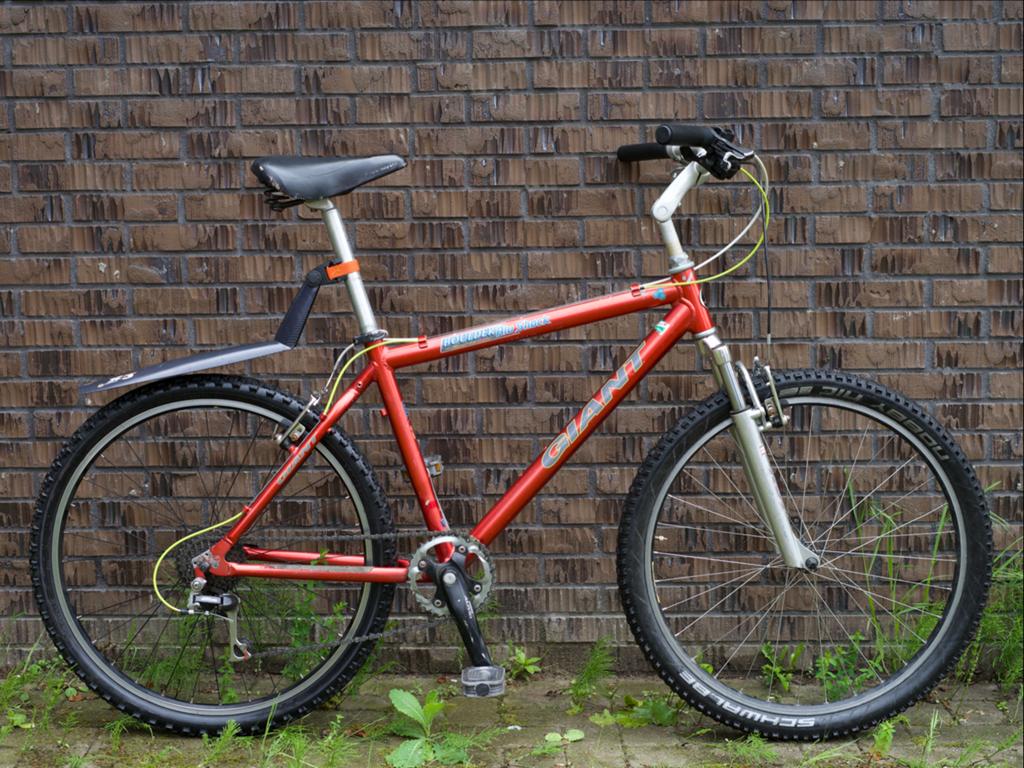 Giant Boulder Alu Shok – vintage mountainbike, Fietsen en Brommers, Fietsen | Racefietsen, Overige merken, 26 inch, Aluminium