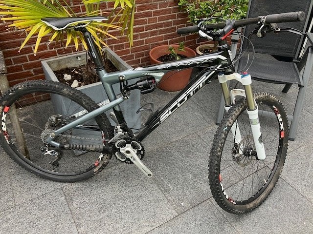 Scott mountainbike spark 26 inch carbon fully, Fietsen en Brommers, Fietsen | Mountainbikes en ATB, Gebruikt, 49 tot 53 cm, Schijfrem