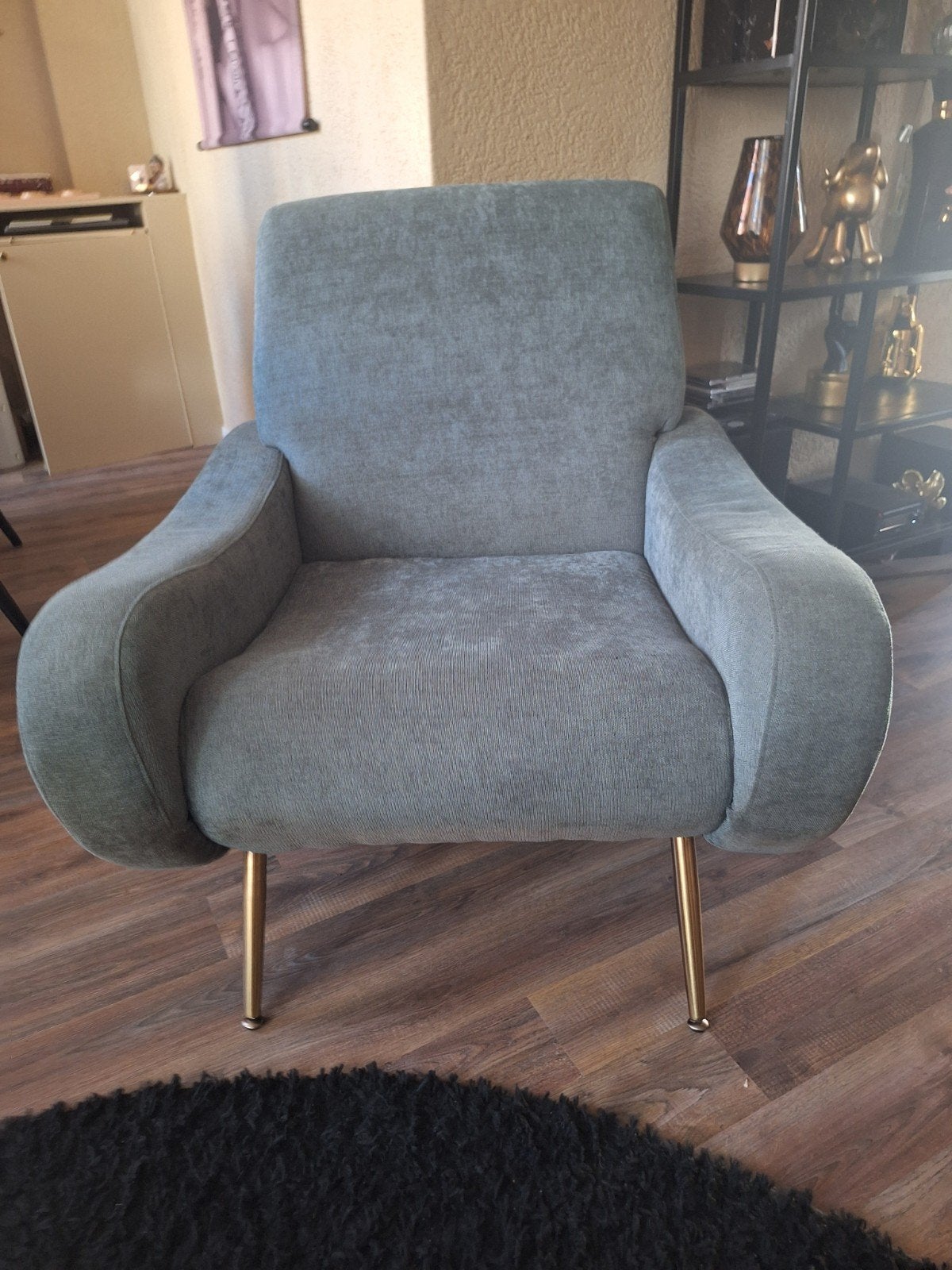 Comfortabele fauteuil - Zo goed als nieuw, Huis en Inrichting, Ophalen, 75 tot 100 cm, Zo goed als nieuw, Metaal
