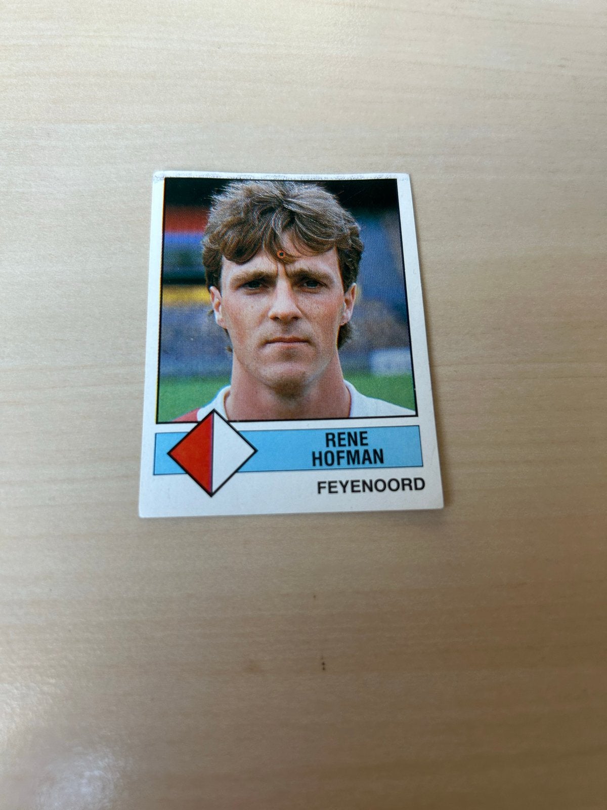 Panini Voetbal 87 René Hofman Feyenoord Plaatje #111, Ophalen of Verzenden, Zo goed als nieuw, Sticker