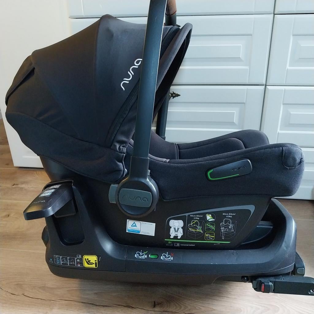 Nuna Maxi-Cosi met Isofix base, Ophalen, Gebruikt, Isofix, 0 t/m 13 kg