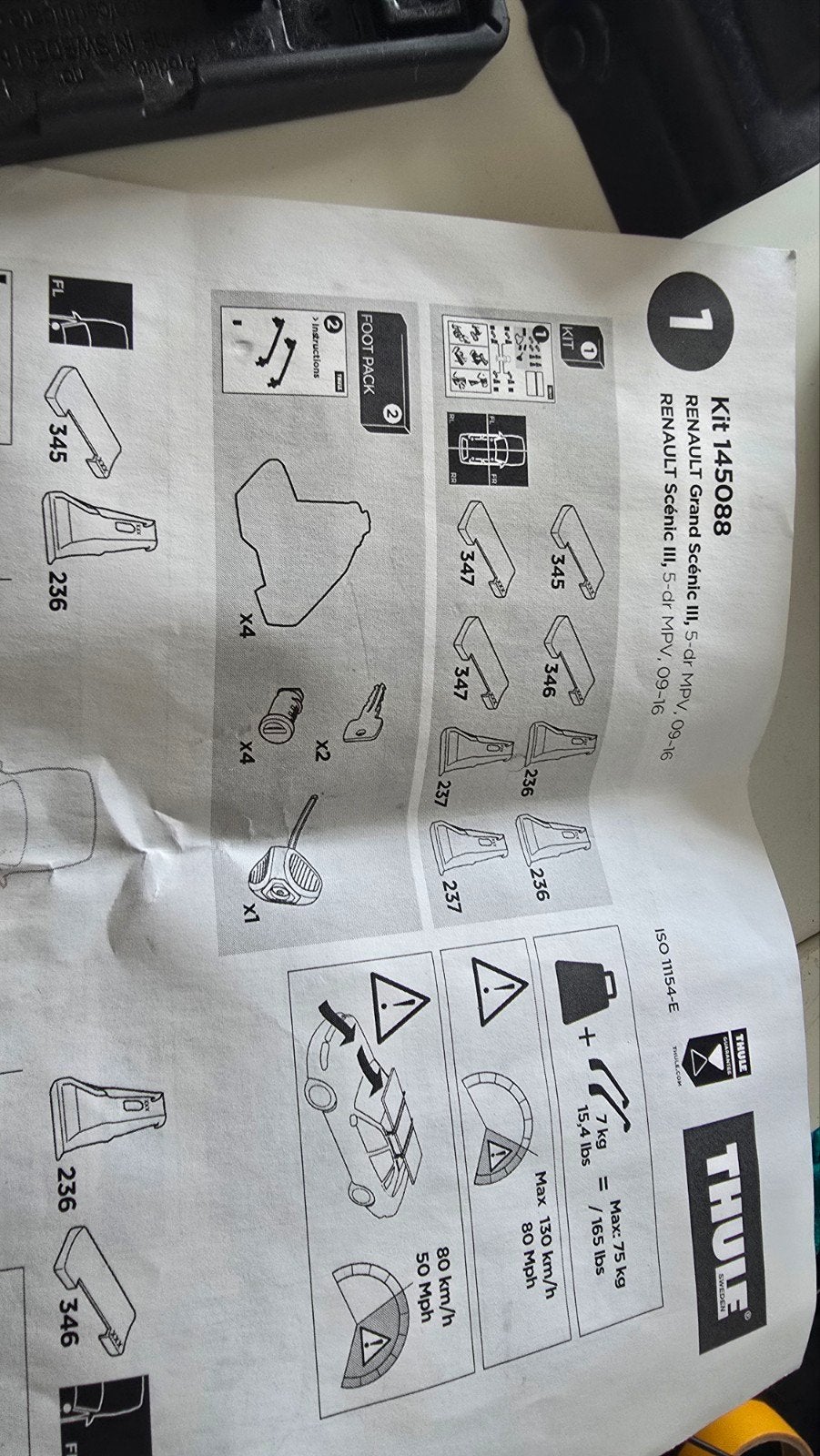 Thule kit 145088, Auto diversen, Dakdragers, Ophalen of Verzenden, Gebruikt