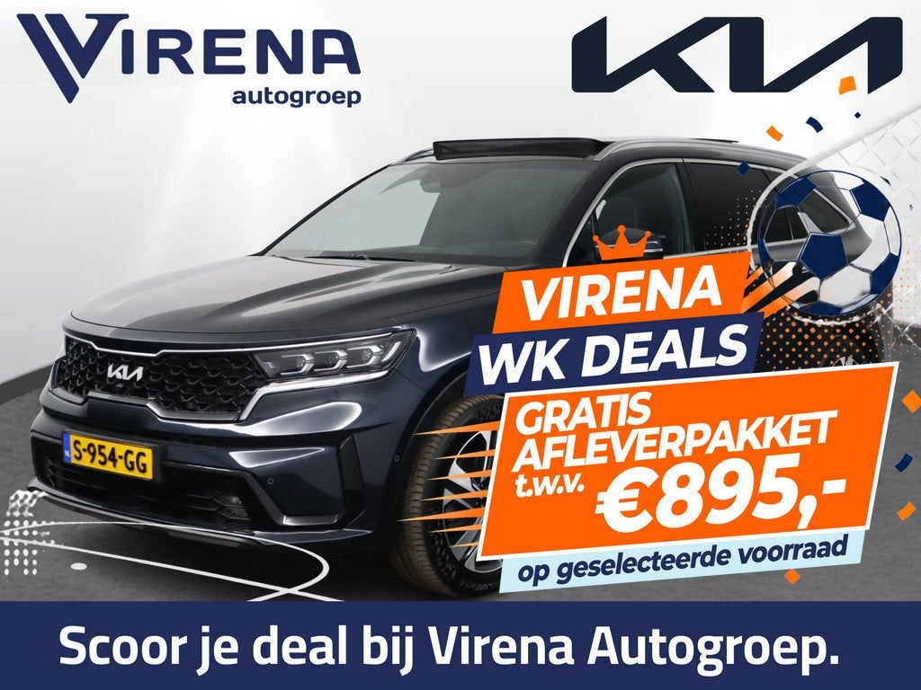 Kia Sorento 1.6 T-GDI Hybrid 2WD ExecutiveLine 5p. - Schuif-, 1716 kg, Gebruikt, 4 cilinders, Met garantie (alle)