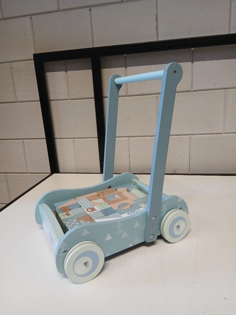 Hippiez loopwagen Blue Walker vanaf 1 jaar, Ophalen, Nieuw, Duw- of Trekspeelgoed