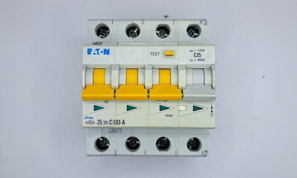 Eaton Aardlekautomaat Krachtstroom mRB4 C25 30mA (1x), Gebruikt, Onbekend, Ophalen of Verzenden, Eaton