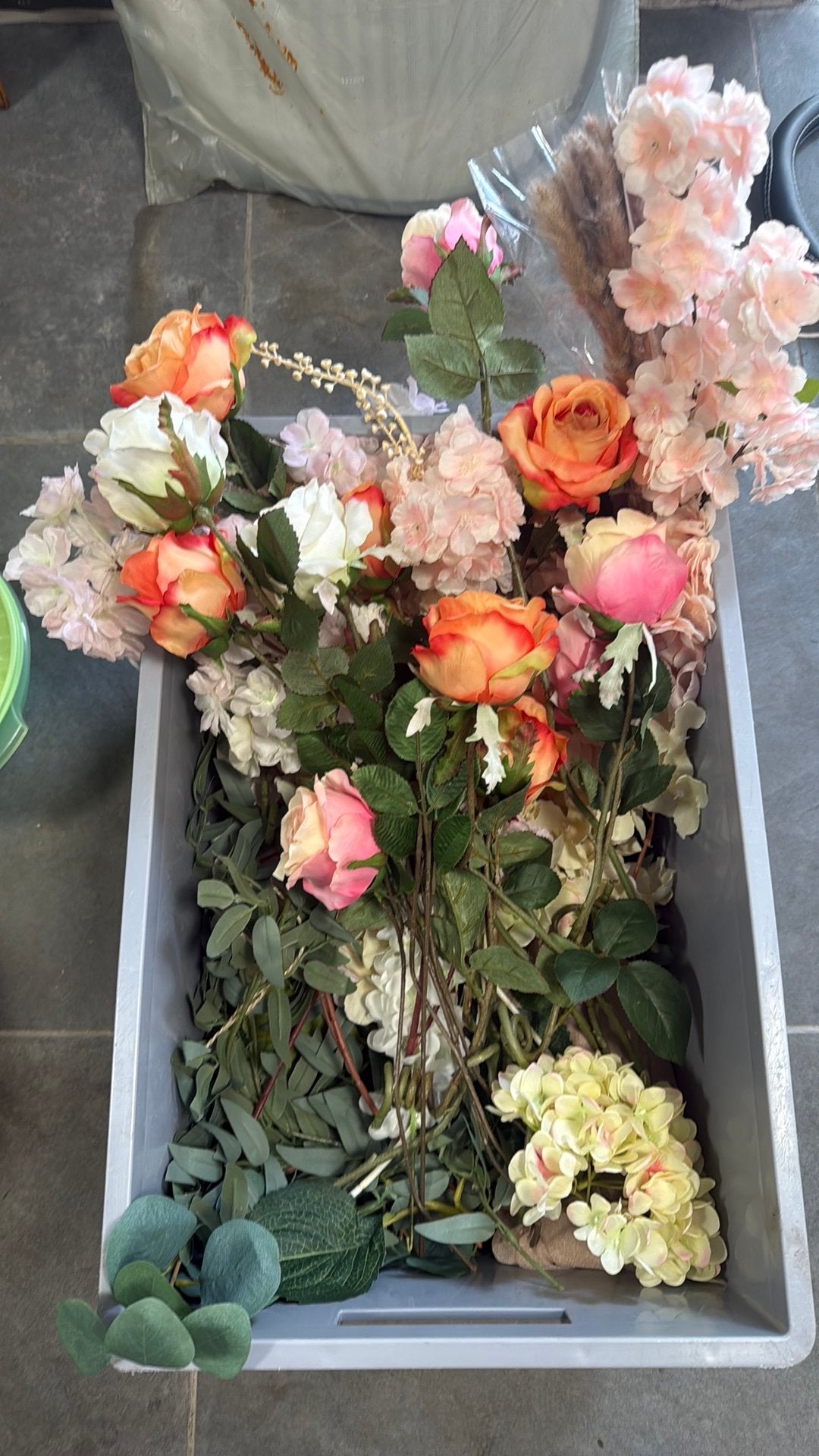 Kunstbloemen., Huis en Inrichting, Woonaccessoires | Kransen, Ophalen, Zo goed als nieuw