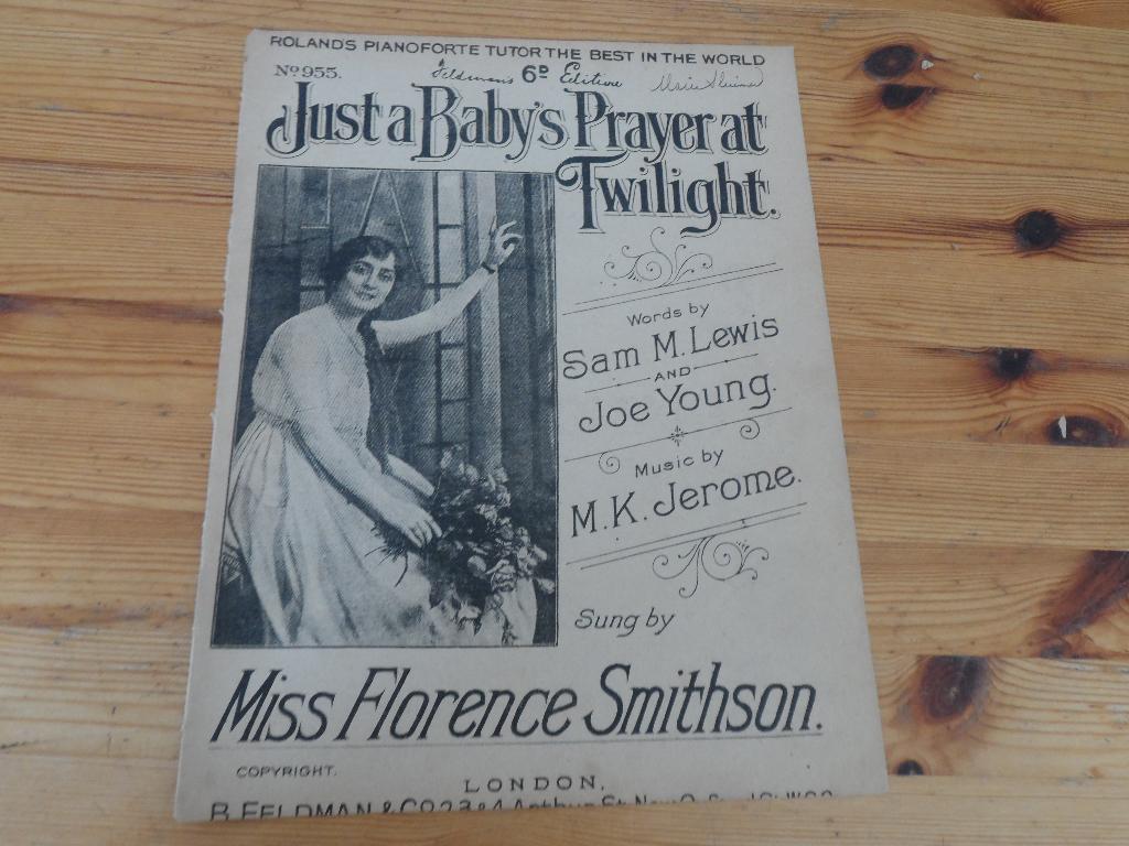 Just a babys prayer at twilight - jerome / lewis / young, Zang, Gebruikt, Ophalen of Verzenden, Artiest of Componist