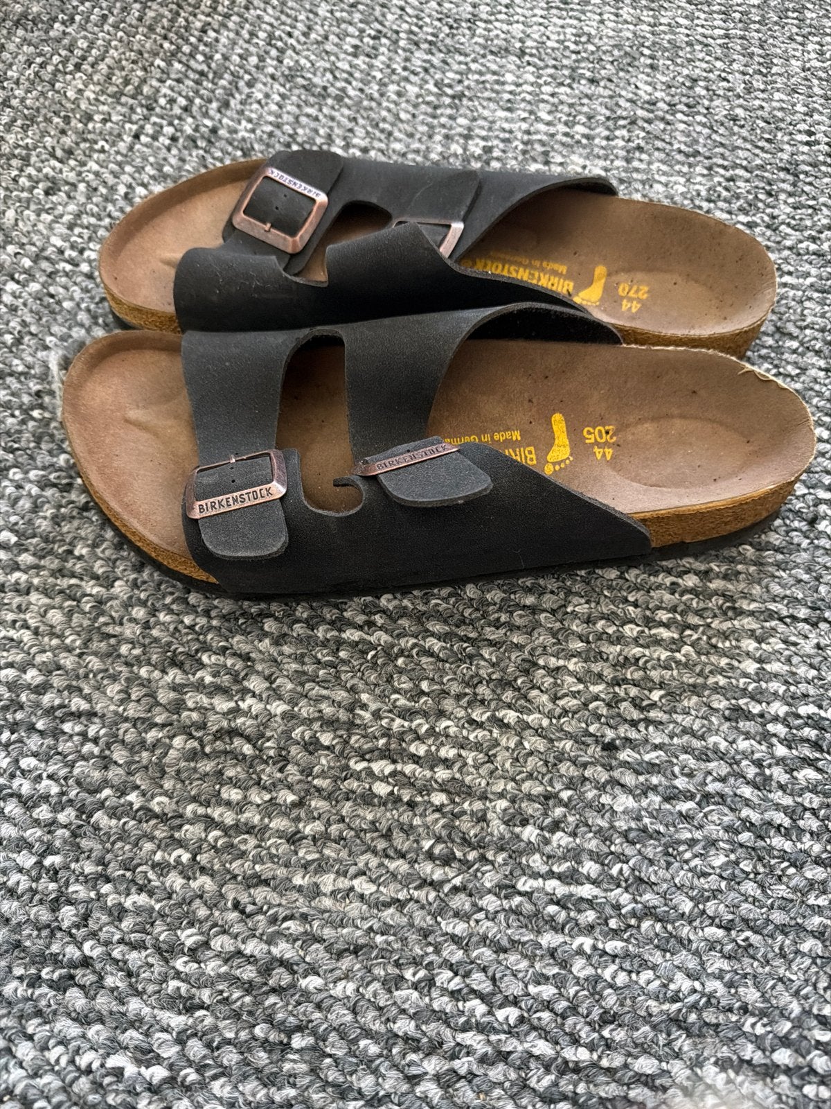 Birkenstock slippers maat 44 - Zwart, Kleding | Heren, Schoenen, Slippers, Zwart, Ophalen of Verzenden, Zo goed als nieuw