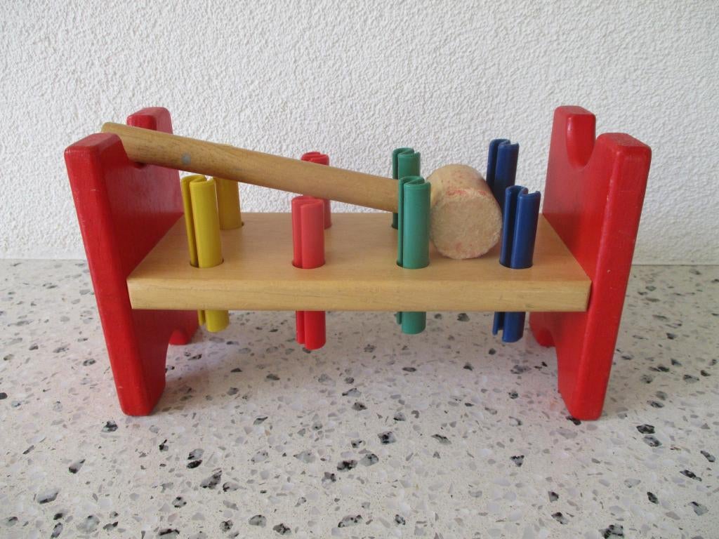 Ikea UPPSTÅ Hamertje-tik hout - houten hamertje tik spel, Ophalen of Verzenden, Gebruikt, Overige typen
