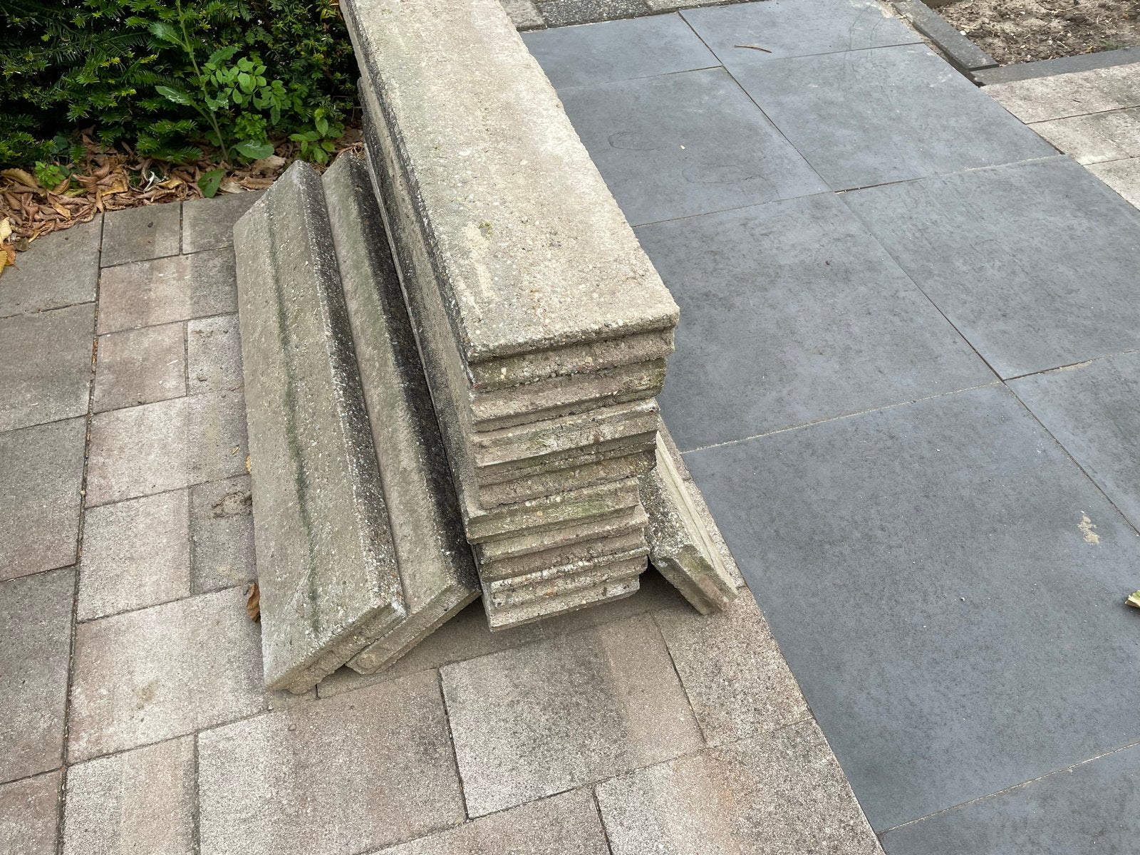 11x Opsluitband 6x20x100cm grijs gebruikt, Tuin en Terras, Bielzen en Borders, Ophalen, Overige materialen, Gebruikt, Overige typen