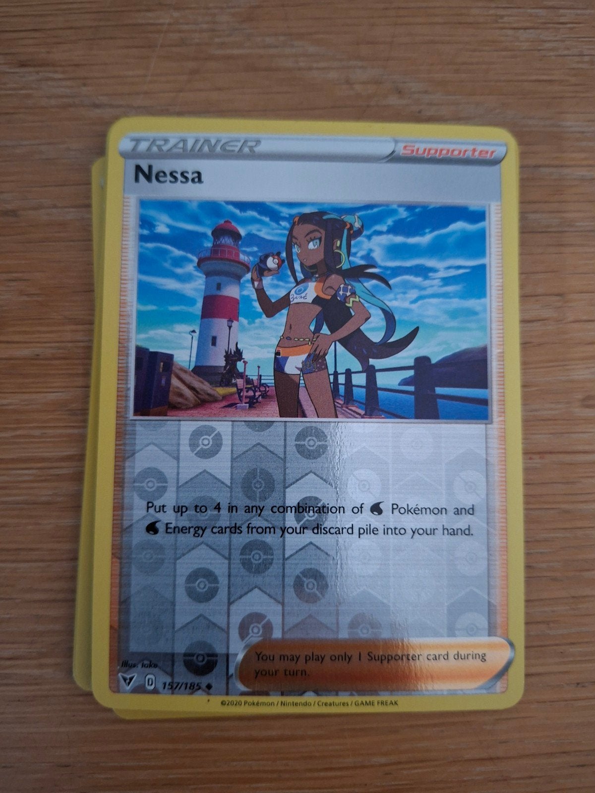 Nessa 157/185 Reverse Holo - Vivid Voltage Pokémon Kaart, Hobby en Vrije tijd, Verzamelkaartspellen | Pokémon, Ophalen of Verzenden