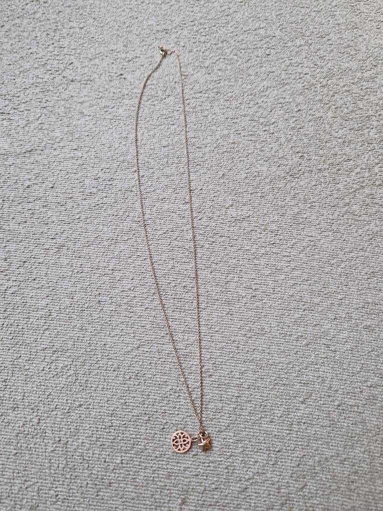 Rosé kleurige ketting van Lucardi, Gebruikt, Ophalen of Verzenden, Roze, Overige materialen