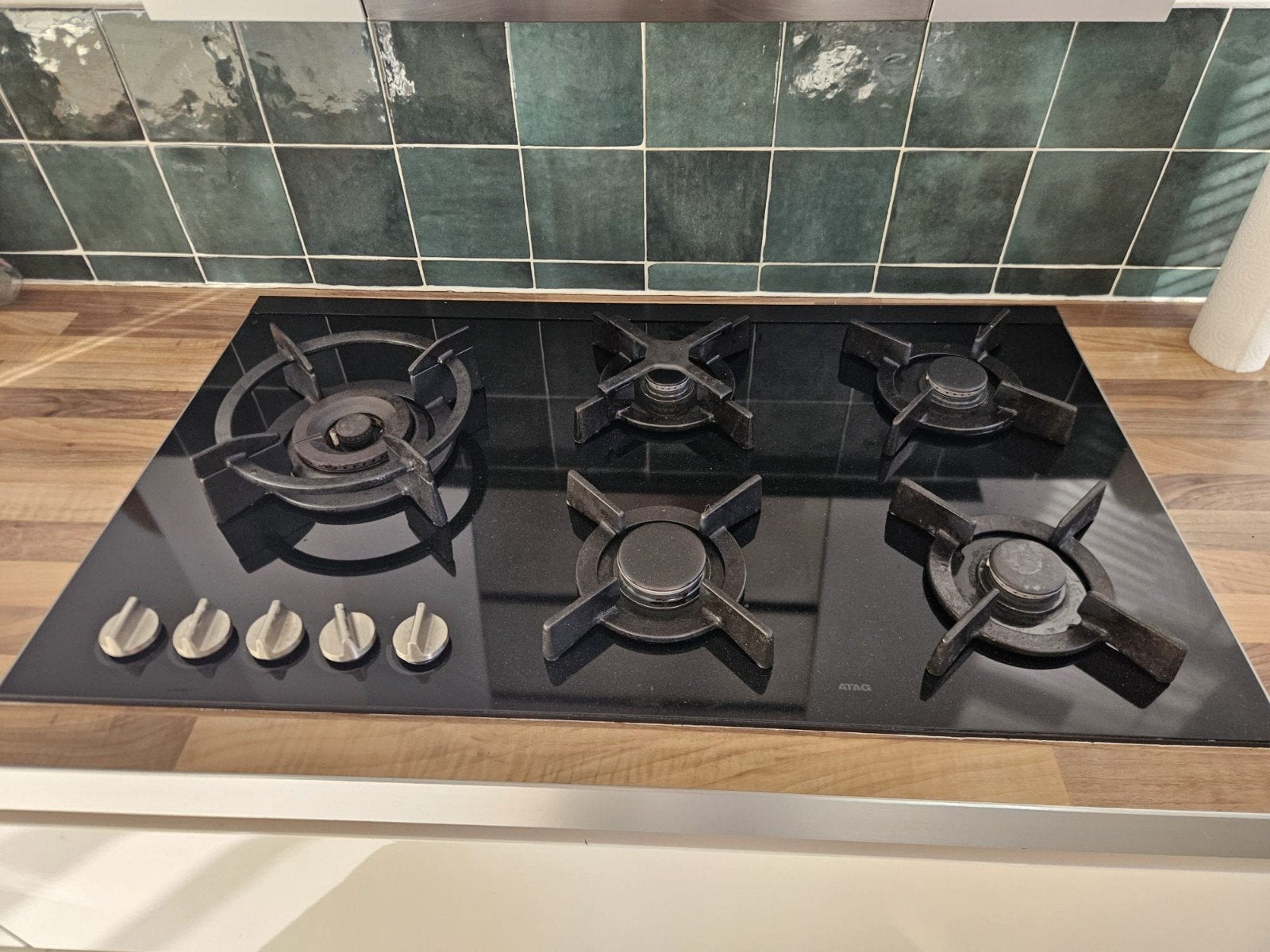 Gasookplaat inbouw, Witgoed en Apparatuur, Kookplaten, Ophalen, Inbouw, Gas, 4 kookzones