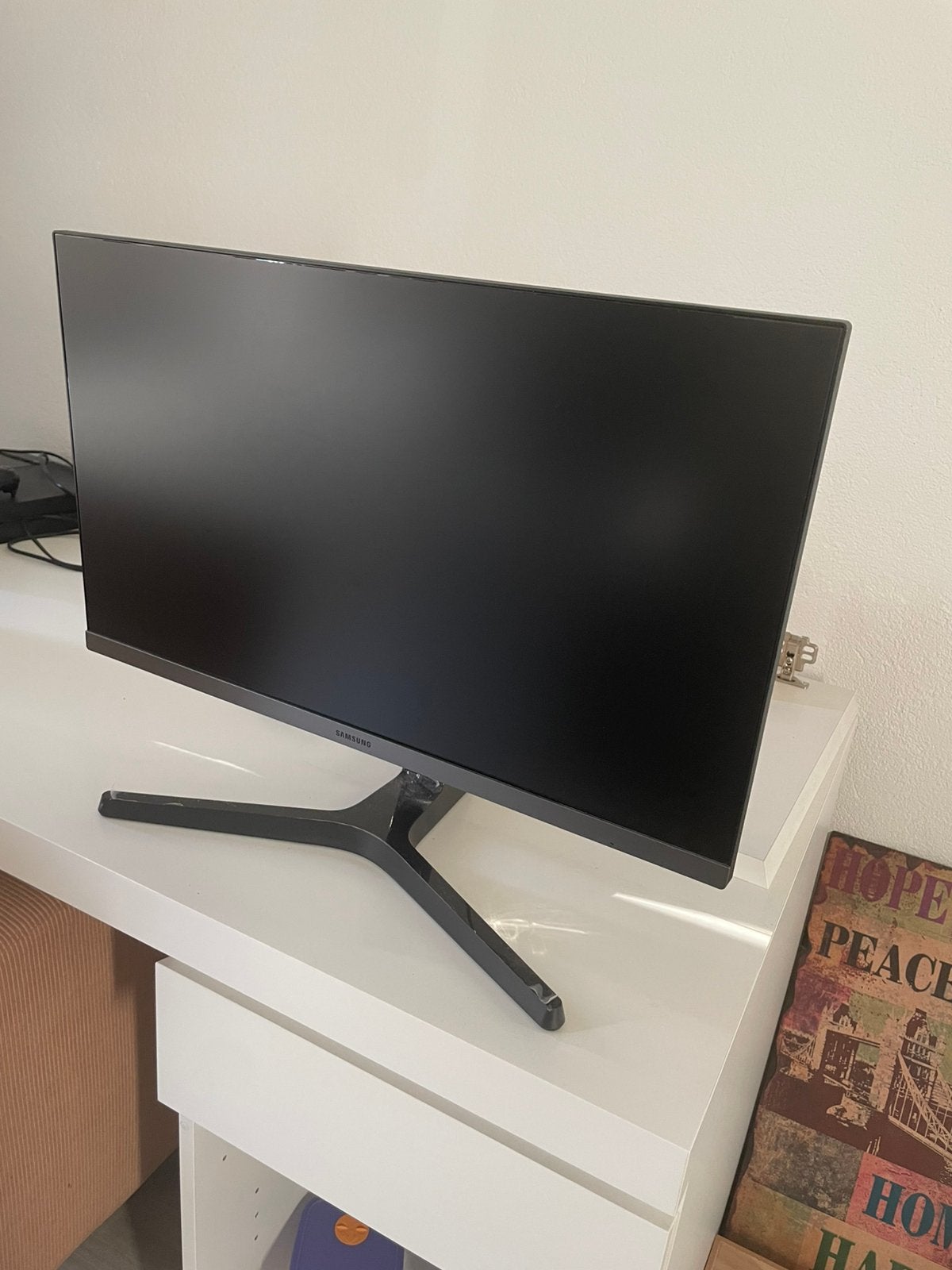 Monitor Samsung LS24R356FHU, Computers en Software, Gebruikt, Full HD, 60 Hz of minder, Ophalen
