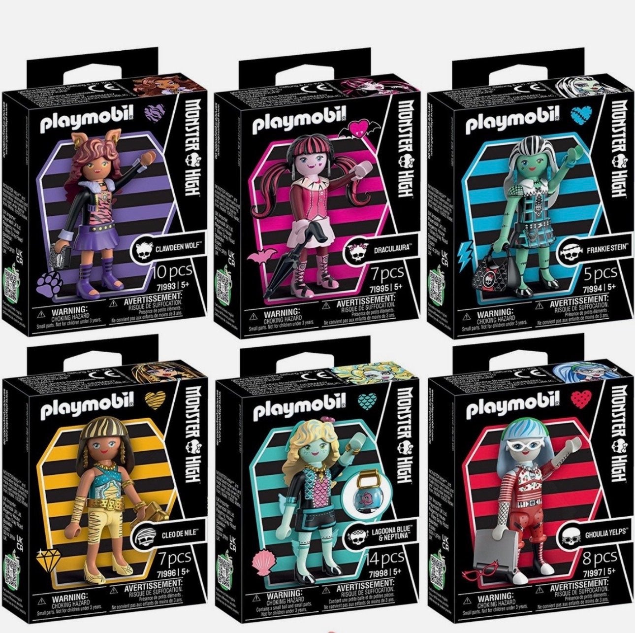 Playmobil Monster High Figuren - Complete Set, Ophalen of Verzenden, Nieuw