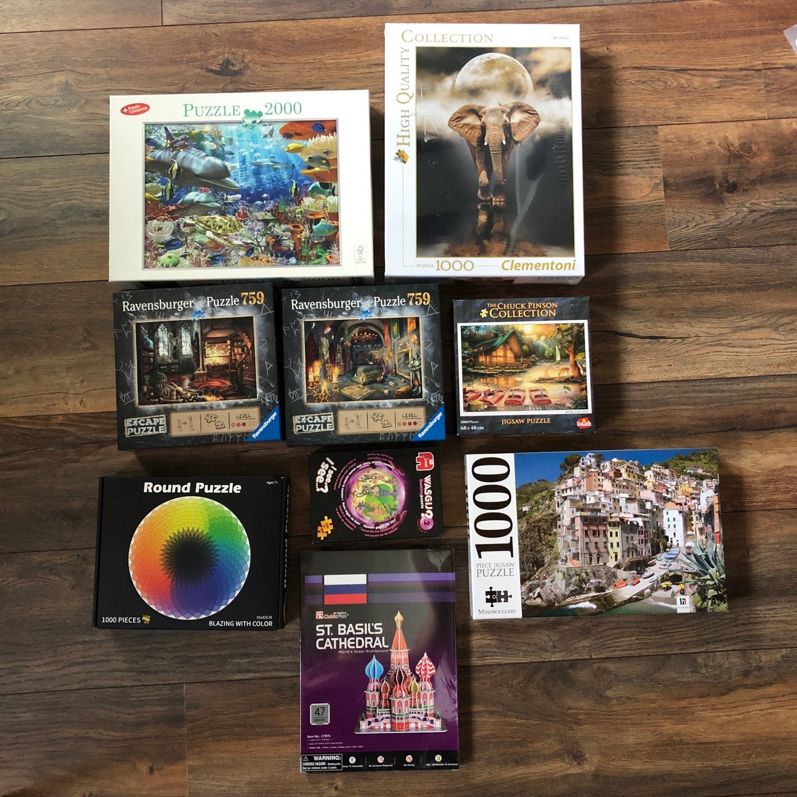 Diverse legpuzzels / Escape Puzzels / 3D Puzzels, Ophalen of Verzenden, 500 t/m 1500 stukjes, Zo goed als nieuw, Legpuzzel