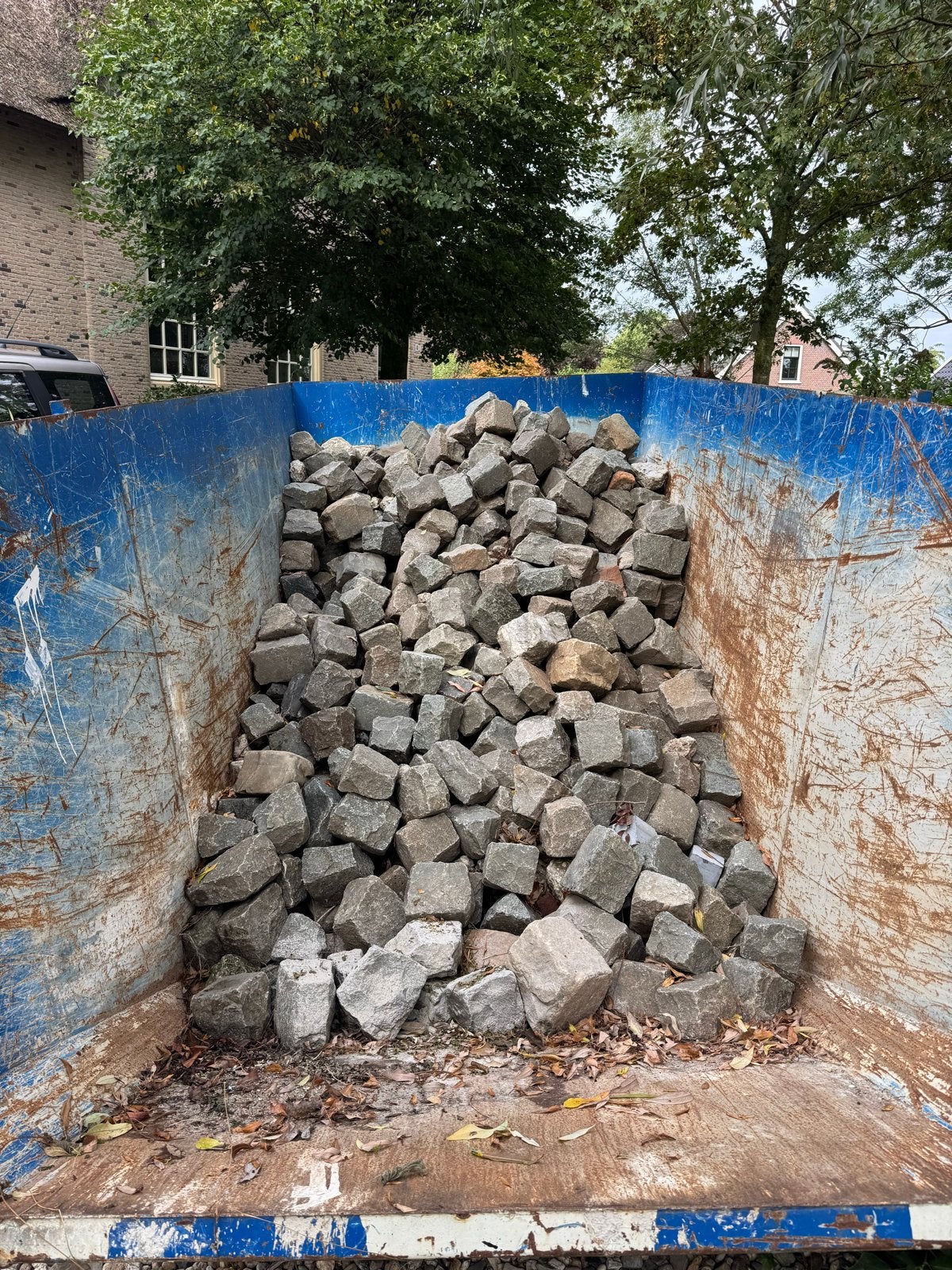 Gebruikte kasseien/kinderkoppen ong. 10m2, Ophalen, Gebruikt, Graniet, Kei