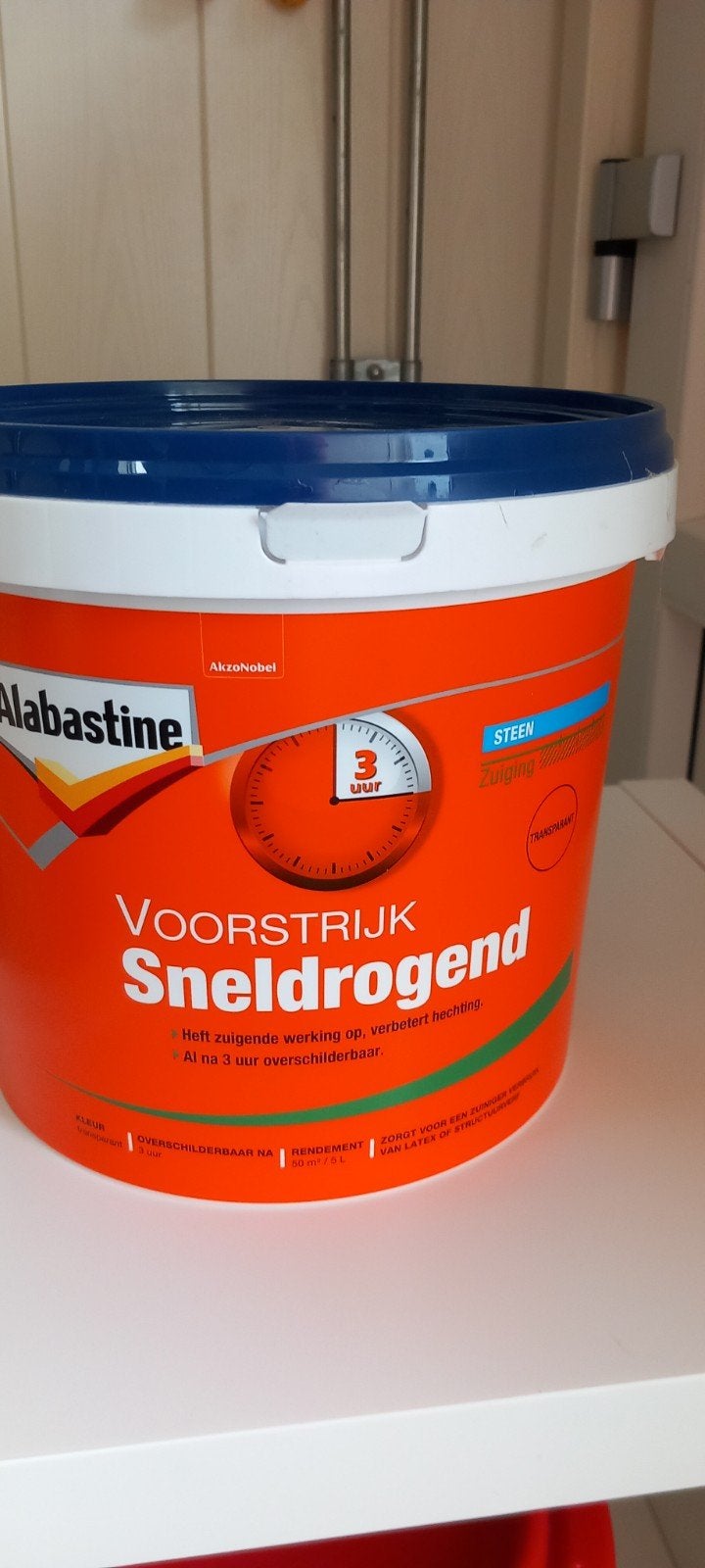 Voorstrijk transparant, Ophalen