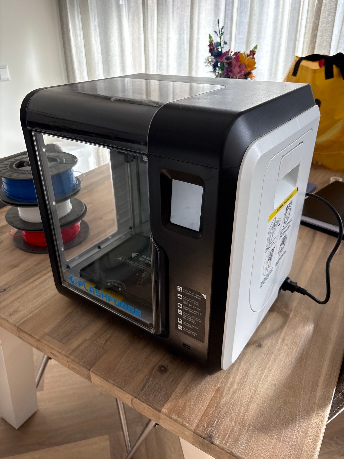 3D printer (Flashforge), Ophalen of Verzenden, Zo goed als nieuw, Filament